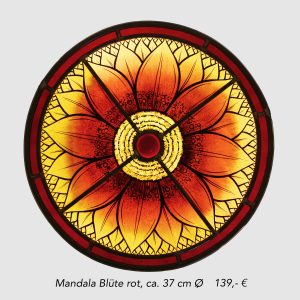 Mandala Blüte rot
